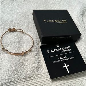 Alex and Ani Gold Cross Bracelet